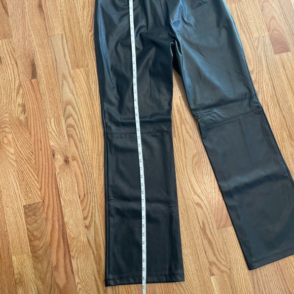 Vintage Kathy Ireland 90s Y2K PVC Faux Leather Pants NWOT - Picture 8 of 10